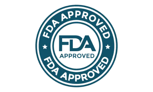 Green checkmark icon signifying NuNerve is produced in an FDA-registered facility